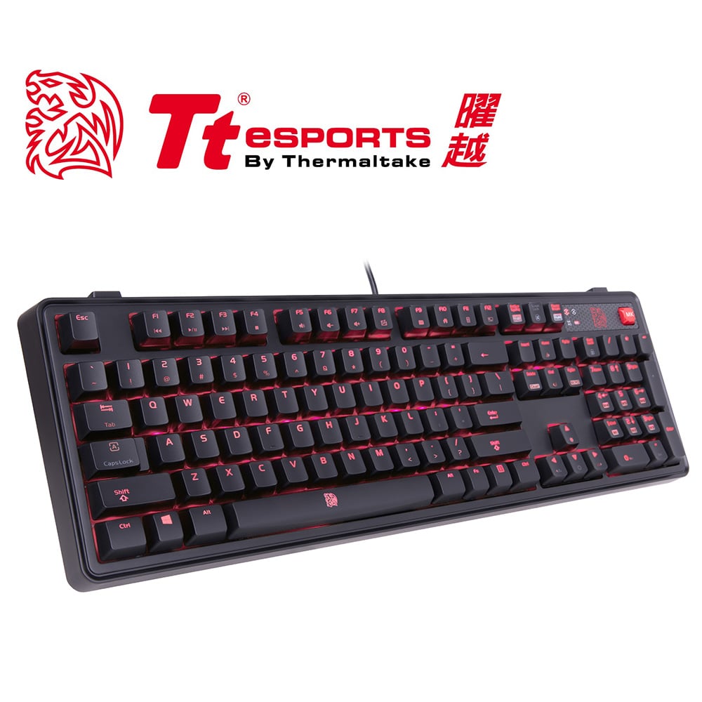 Tt eSPORTS 拓荒者 MEKA PRO 青軸機械鍵盤(KB-MGP-BLBDTC-01)