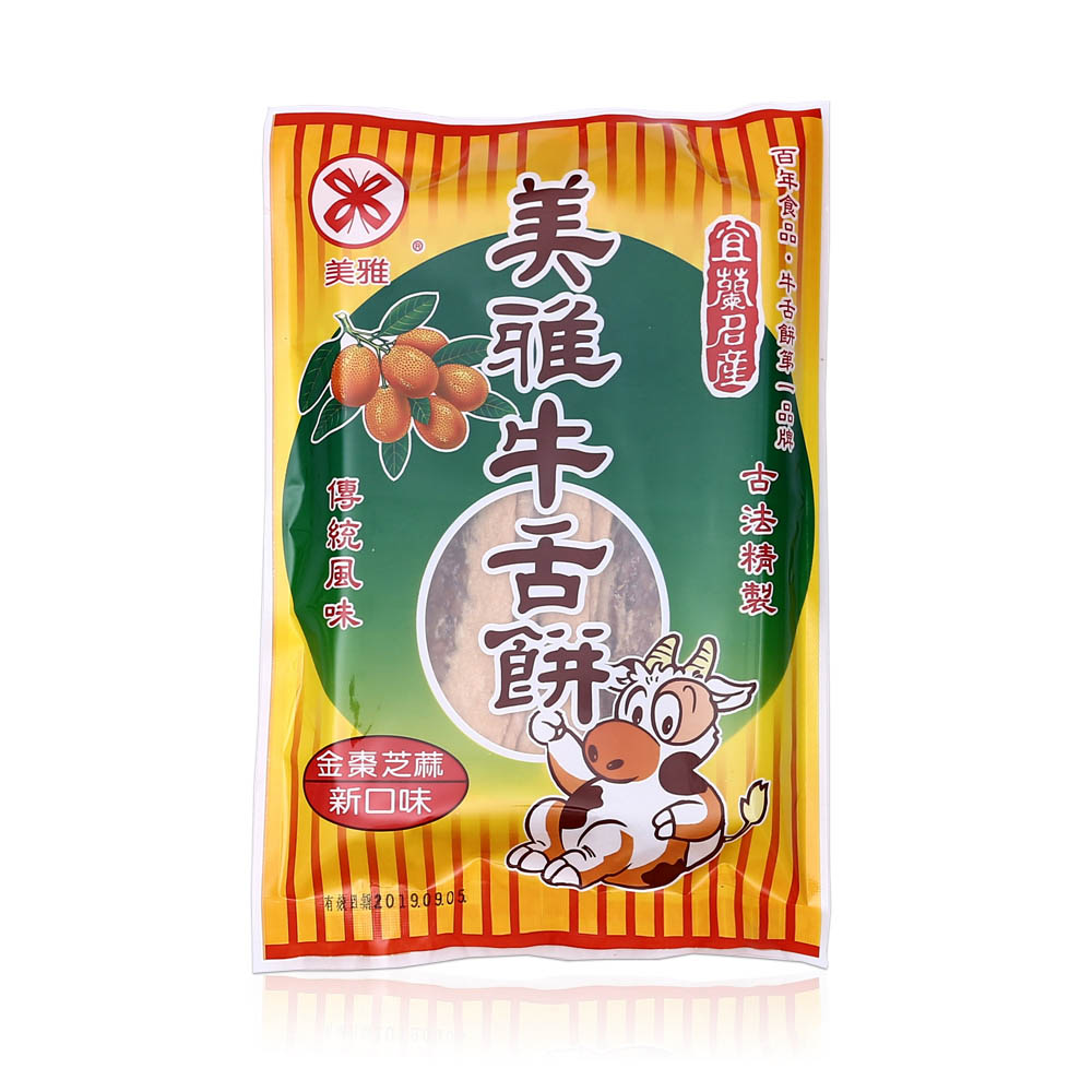 美雅宜蘭餅 優質牛舌餅-金棗芝麻x15包