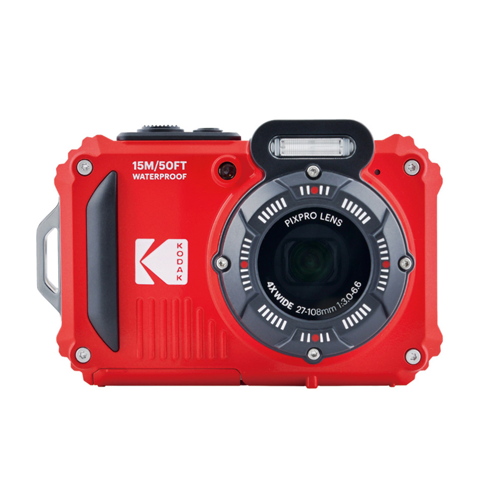 【Kodak 柯達】WPZ2 4倍光學變焦 防水數位相機-紅色