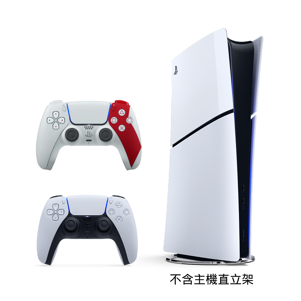 SONY PS5 數位版 Slim輕薄型主機+DualSense 無線控制器 God of War 戰神 20週年限量版