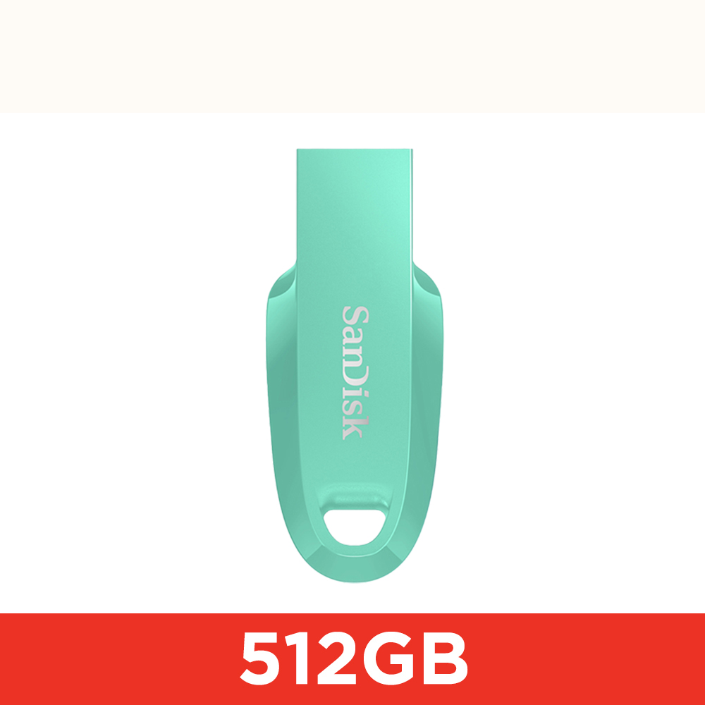 【SanDisk】CZ550 512GB Ultra Curve USB 3.2 Gen 1 隨身碟-青蘋果綠