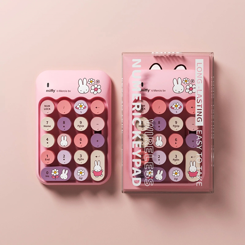 Miffy x MiPOW 米菲無線數字鍵盤MPC100 粉色