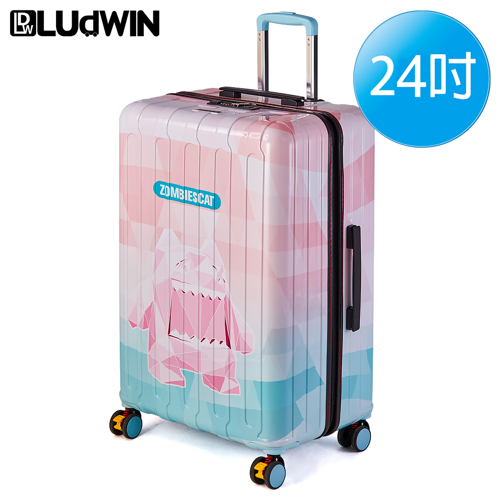 【LUDWIN 路德威】德國路德威設計款24吋行李箱-粉色魔鑽