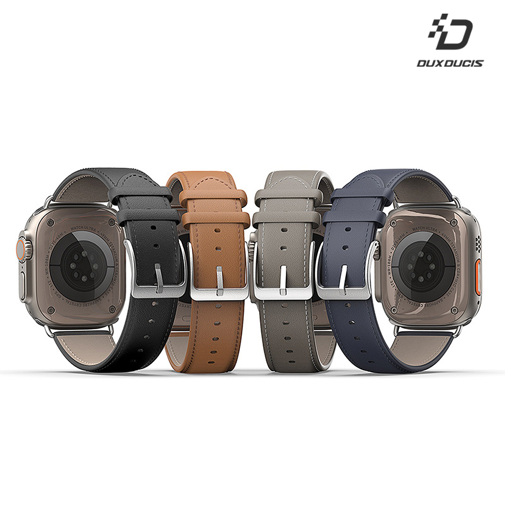 DUX DUCIS Apple Watch (38/40/41mm) YS 真皮錶帶(黑色)