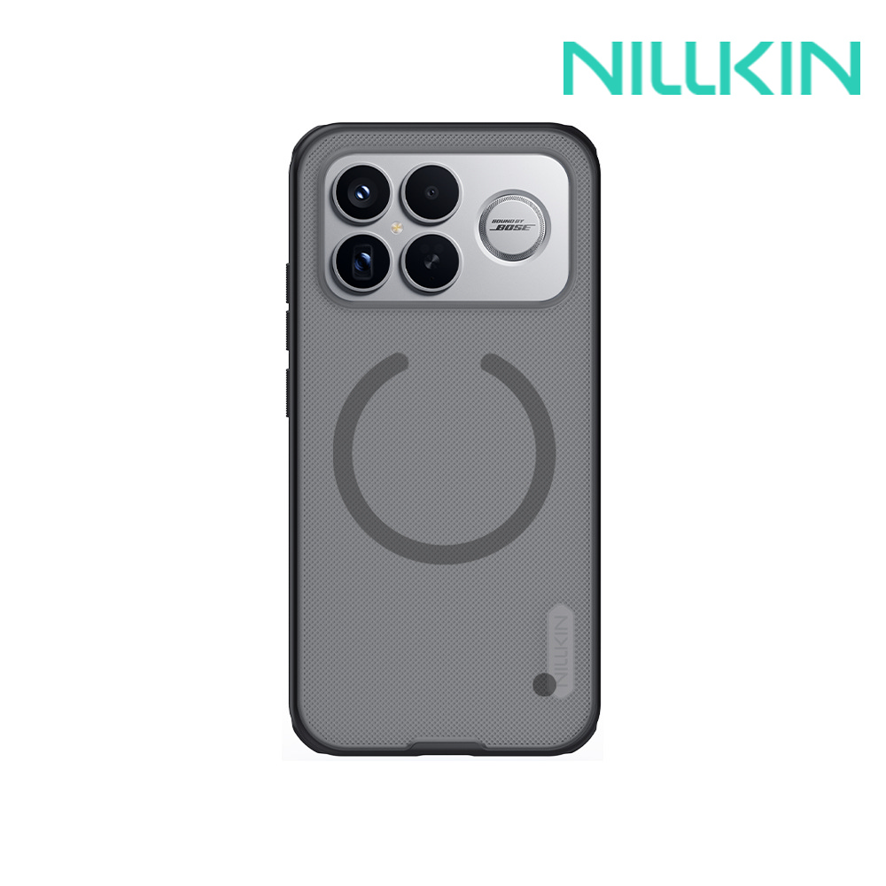 NILLKIN POCO F8 Ultra 5G 磨砂護盾 Pro 磁吸保護殼(透黑)