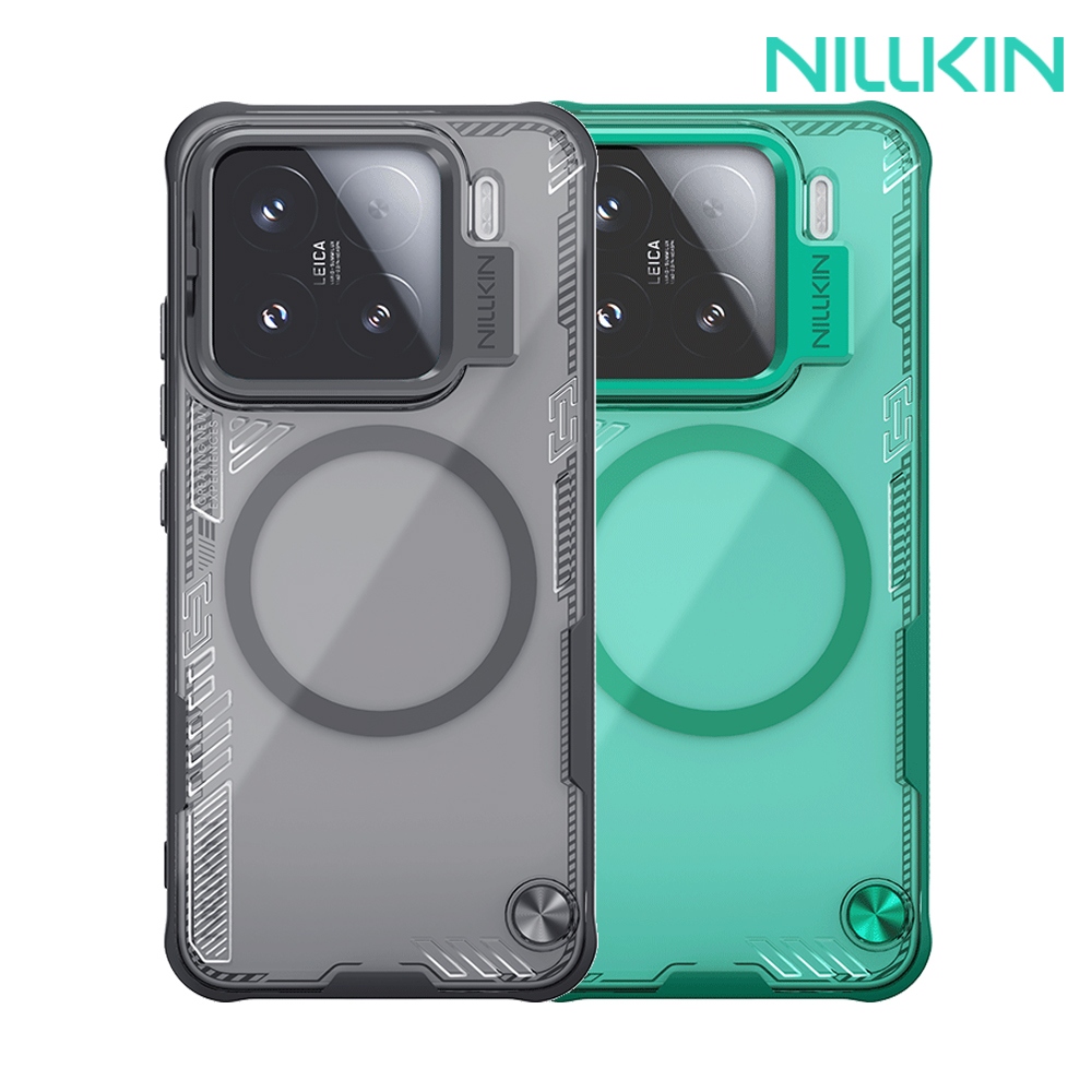 NILLKIN Xiaomi 小米 15 5G 冰空 Prop 磁吸保護殼(鏡框版)(冰川綠)