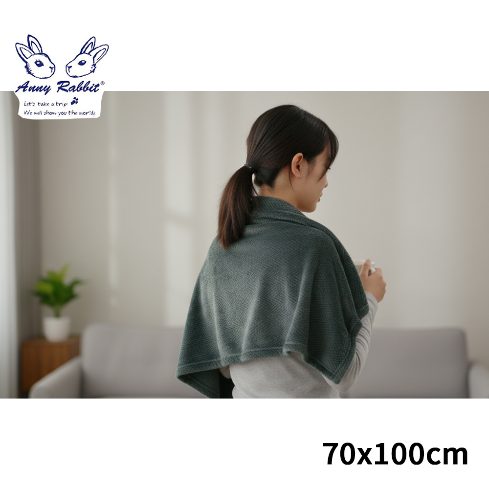 安妮兔 法蘭絨披肩毯70x100cm(OPP袋) TA-F065