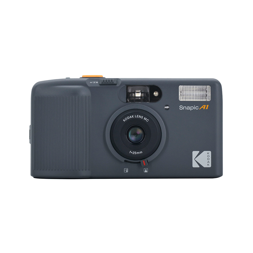 【Kodak 柯達】Snapic A1 復古光學雙焦三鏡底片相機-犀牛灰