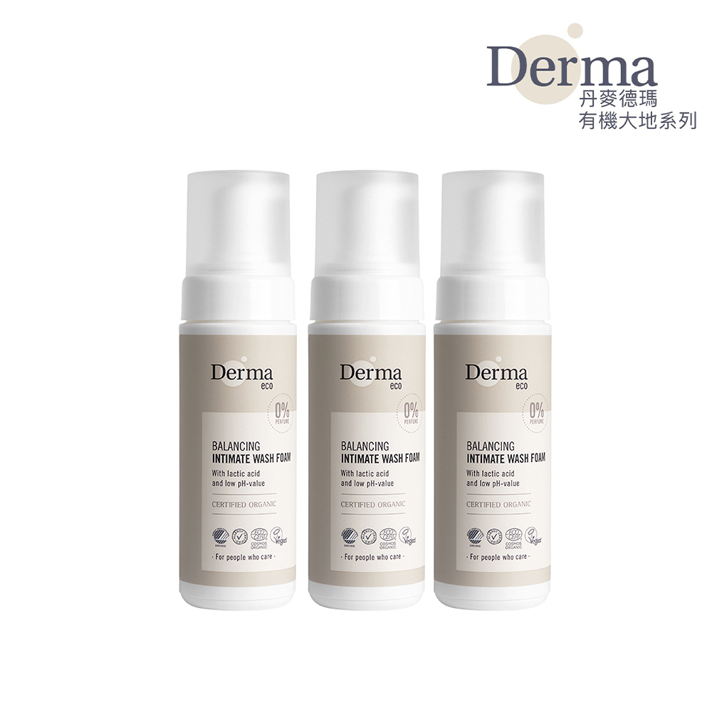 【Derma】大地 Eco 有機蘆薈私密潔淨慕斯-3入組